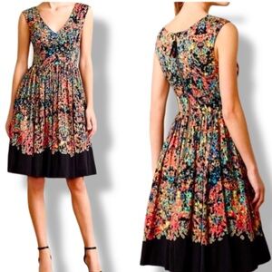 Anthropologie Plenty by Tracy Reese Petal Fete Floral Fit & Flare Dress - Size 4